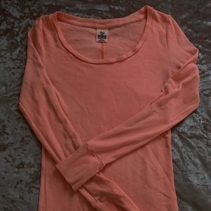 Adorable peach shirt by PINK